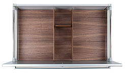 Вставка-лоток для столових приборів, посуду Fineline 900 мм, в ящик типу Blum, глубина 500мм, темний горіх