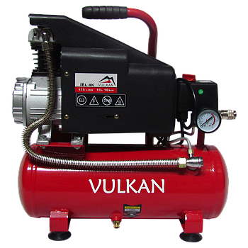 VULKAN Компресор рес-8л 175/105л/хв 1,1кВт 10бар 220В 1 циліндр IBL8K