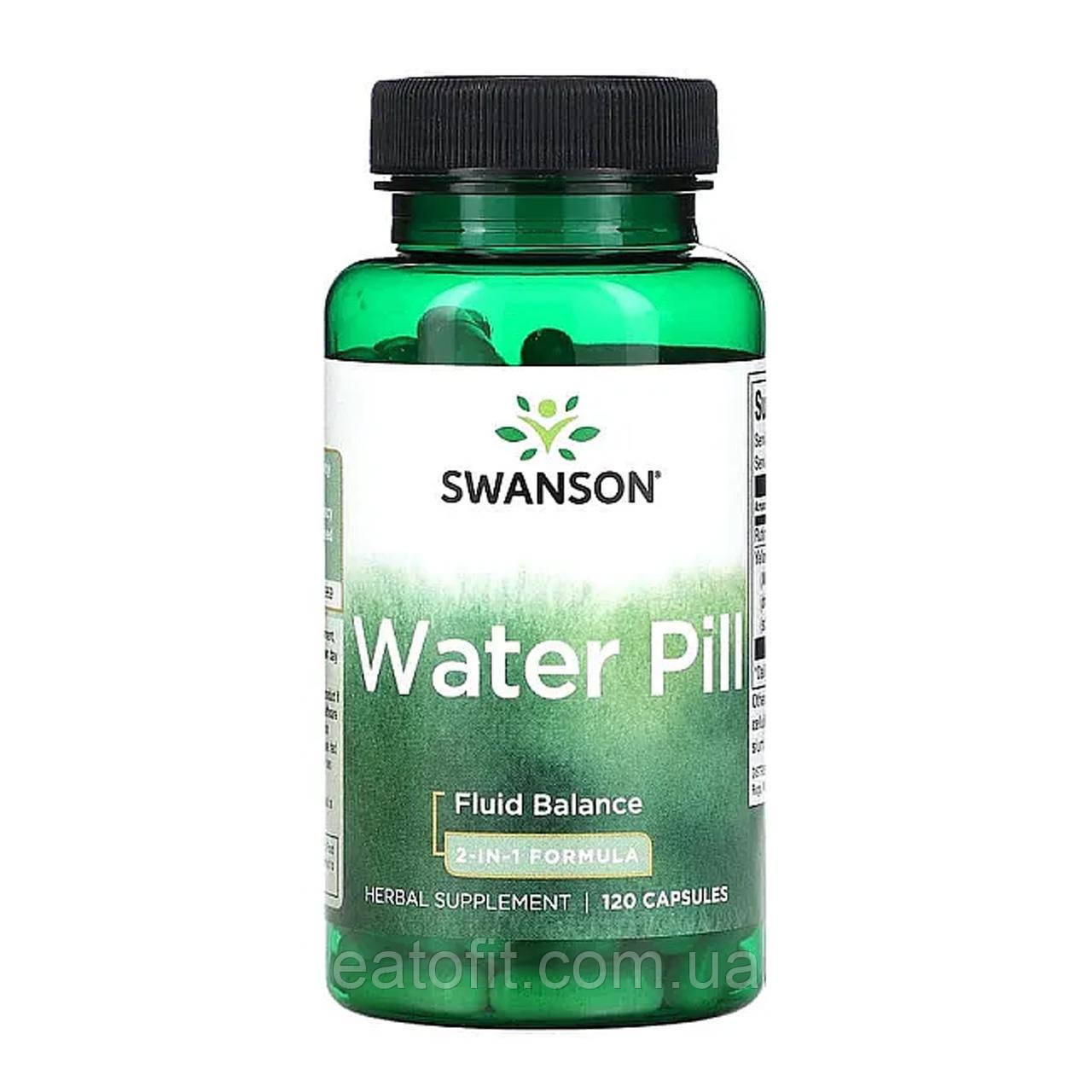 Сечогінний засіб 2 в 1 (Water Pill 2-in-1 formula) 120 капсул SWV-02221