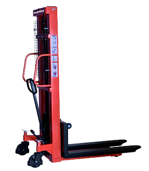 Metier Штабелер гідравлічний 1500кг, підйом-3м, довжина вил 1,1м, колір-жовтий