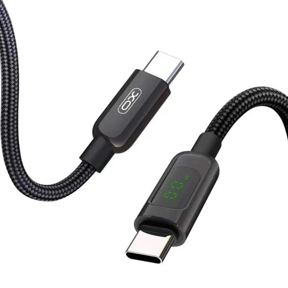 Кабель з екраном XO NB-Q203B Digital display data type-c cable 60W чорний