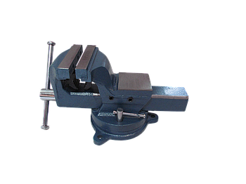 VULKAN Лещата слюсарні 125мм чавунні поворотні PROFI