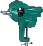 VULKAN Лещата слюсарні 60мм чавунні поворотн