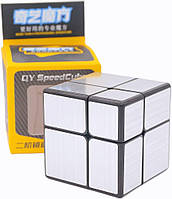 Дзеркальный кубик 2х2 | QiYi MoFangGe Mirror cube silver