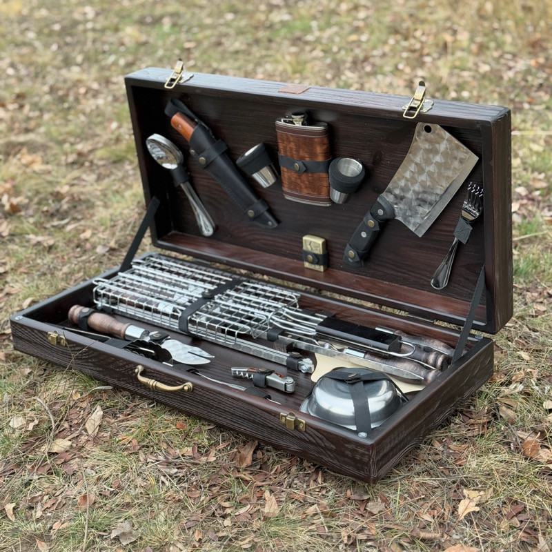 Шампура ручної роботи, набір для шашлику ручної роботи BS3 BIZON, фото 1