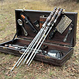Шампура ручної роботи, набір для шашлику ручної роботи BS3 BIZON, фото 4