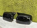 Накладки Дзеркал Бмв е53 1999-2006 2шт Чорні глянець накладки на дзеркала бмв е53 накладки дзеркал bmw x5 e53, фото 5