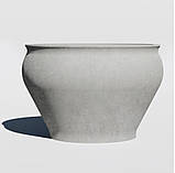 Бетонні вазони "Катанія" (Д45-76 см) кашпо для квітів, кущів та дерев, для вулиці, саду, дачі та тераси, фото 2