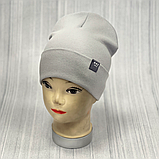 М 89513. Шапка подвійна з відворотом для мальчика "ARE denim", 2-8 років, різні кольори, фото 2