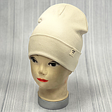 М 89513. Шапка подвійна з відворотом для мальчика "ARE denim", 2-8 років, різні кольори, фото 7