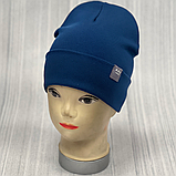 М 89513. Шапка подвійна з відворотом для мальчика "ARE denim", 2-8 років, різні кольори, фото 6