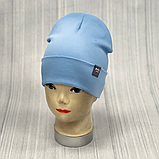 М 89513. Шапка подвійна з відворотом для мальчика "ARE denim", 2-8 років, різні кольори, фото 9