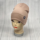 М 89513. Шапка подвійна з відворотом для мальчика "ARE denim", 2-8 років, різні кольори, фото 3