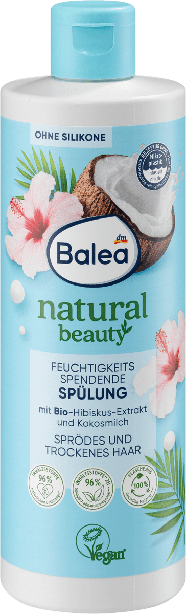 Зволожуючий кондиціонер для волосся Balea (Natural Beauty) Кокос, 350 мл, фото 1