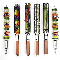 Сітка-гриль для овочів UNIQUE, Грати для грилю, Сітка MI-827 для барбекю, фото 4