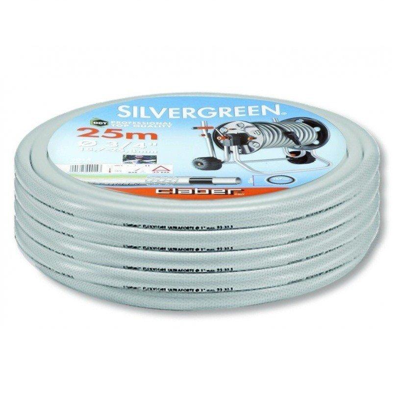 Claber Шланг поливальний 3/4" 25м Silver Green, сірий