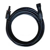 Кабель Solar 6мм2 для з'єднання сонячних панелей, довжина 10м мідно-луджений з конекторами МС4 Premium