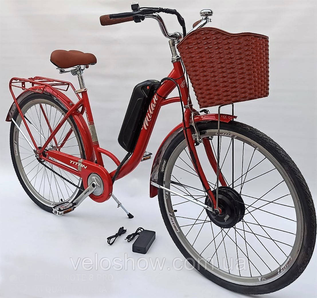Електровелосипед 28 Cross 350W, 36V10AH, 15A мотор MXUS міський жіночий дорожній унісекс Titan