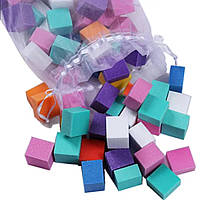 Набір Міні Бафи для нігтів Мікс у мішечку, 50-60шт