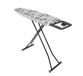 Прасувальна дошка 110 х 33 см Eurohome ALPINE суцільнометалева принт сіре листя (EH11033M-3)