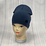 М 89506. Шапка подвійна для хлопчика "MOVE", 2-8 років, різні кольори, фото 4