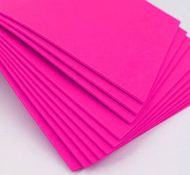 Фоаміран / Упаковка-10 аркушів / 2 мм / 30х20см / Малиновий