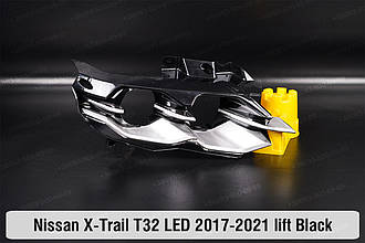 Декоративна маска внутрішня Nissan X-Trail T32 LED Black (2017-2021) рест права