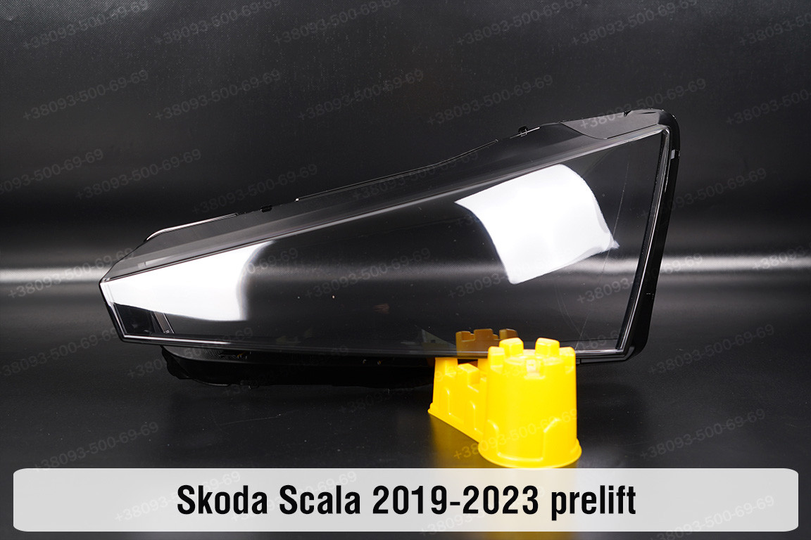 Скло фари Skoda Scala (2019-2023) дорест ліве, фото 1