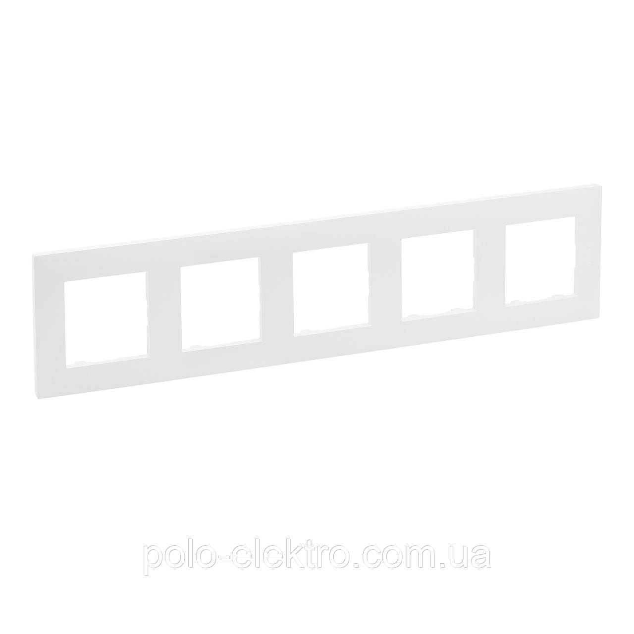 Рамка 5-постова колір білий Niloe Step Legrand