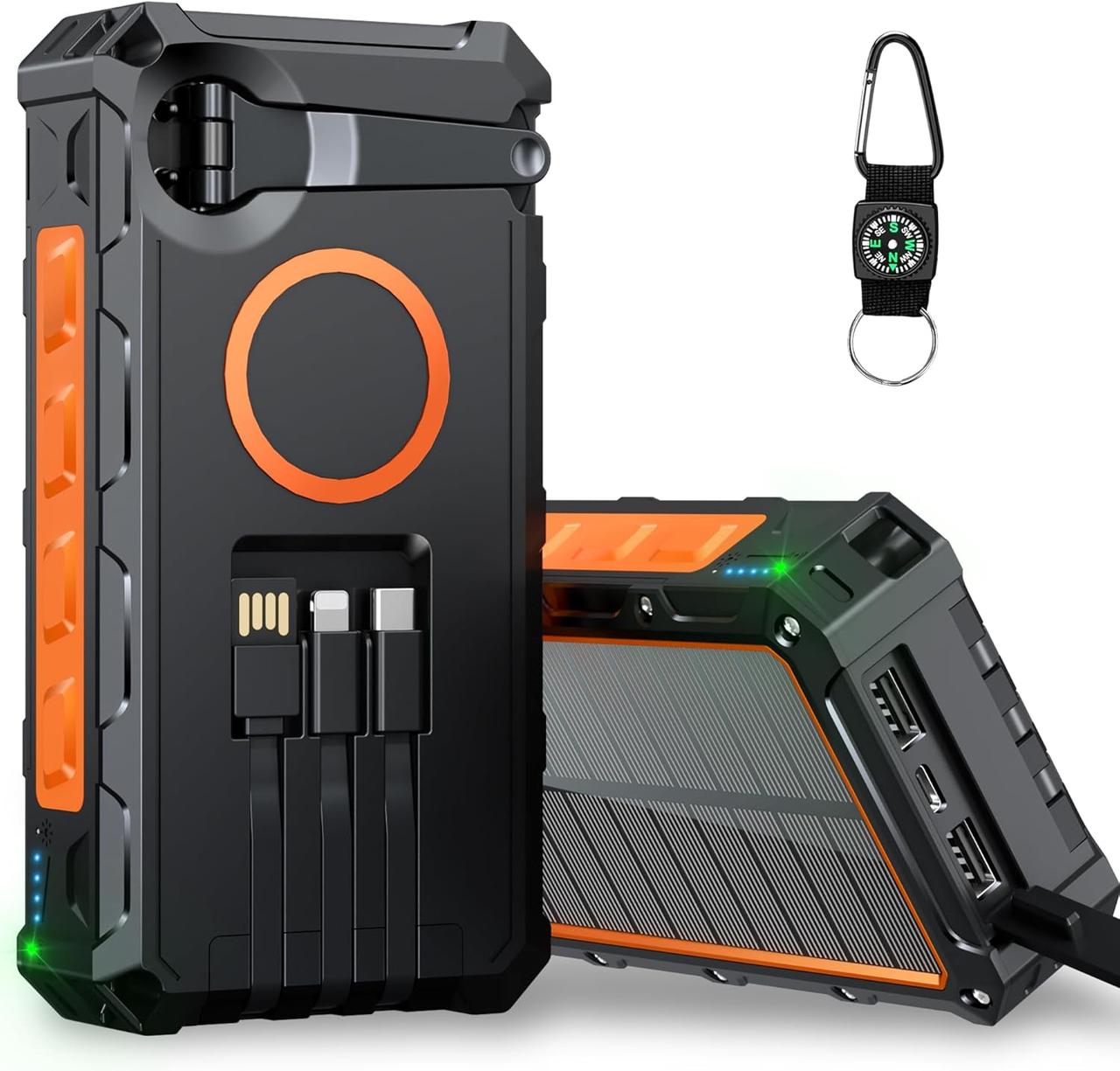 46800mAh &65W Портативний акумулятор Power Bank, 6 портів для заряджання USB-C Швидкозарядний зарядний пристрій для телефону