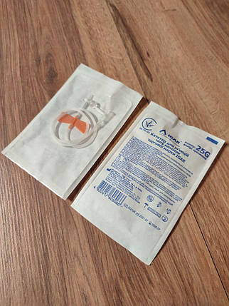 КАТЕТЕР ДЛЯ ІН'ЄКЦІЙ тип метелик 25G ТМ "Ігар", фото 1