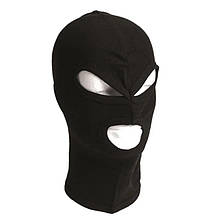 Балаклава 3 вирізи в рубчик Mil-Tec Black