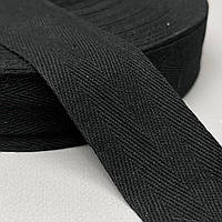Чорна кіперна стрічка 4 см (кіперна тасьма 30 мм)