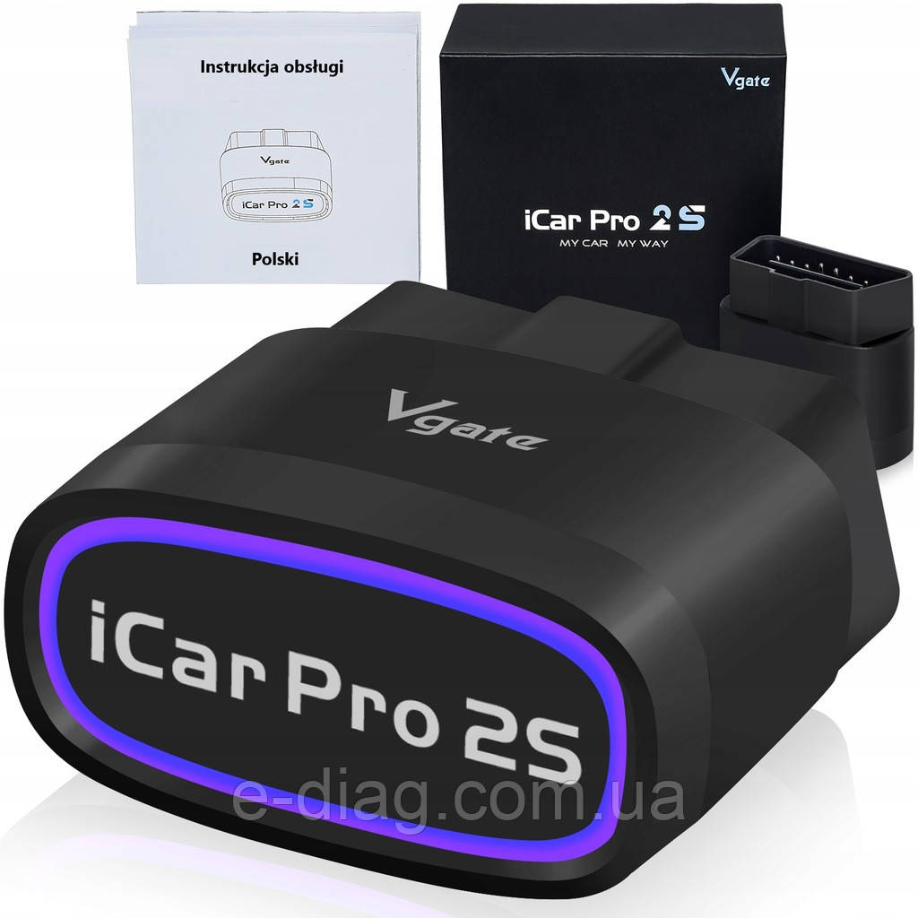 Діагностичний OBD2 сканер Vgate iCar Pro 2S BT5.3 iOS/Android/Windows