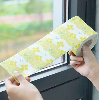 Гідроізоляційна стрічка для вікон 280 х 8 см, самоклеюча вбирає вологу, що збирається на склі, зелена