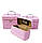 Набір із трьох прямокутних косметичок із жорстким каркасом, кольору в асортименті, фото 6