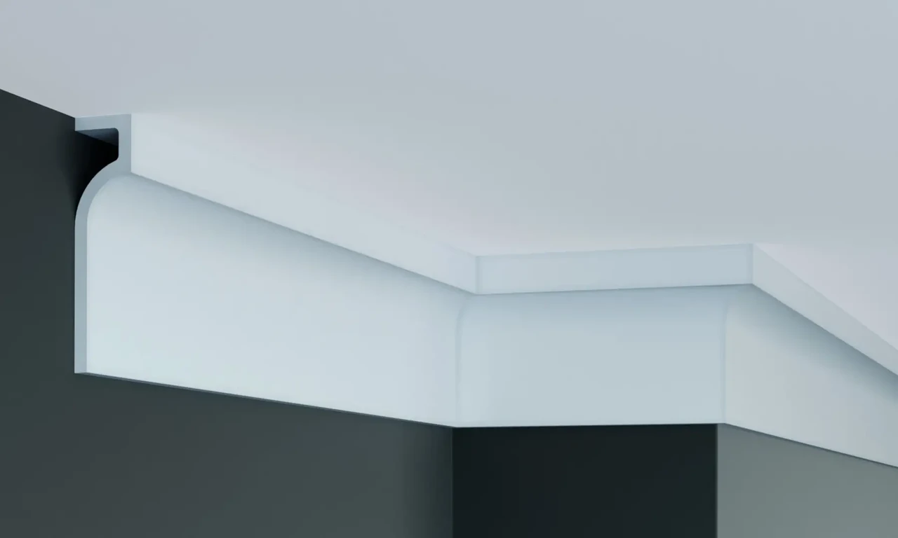 Карниз поліуретановий гладкий Gaudi Décor P 895, фото 1