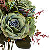 Букет “Квітковий коктейль” (7 бутонів троянд, 4 гортензії), зелений, 51 см ELISEY, фото 2