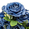 Букет “Квітковий коктейль” (7 бутонів троянд, 4 гортензії), синій, 51 см ELISEY, фото 2