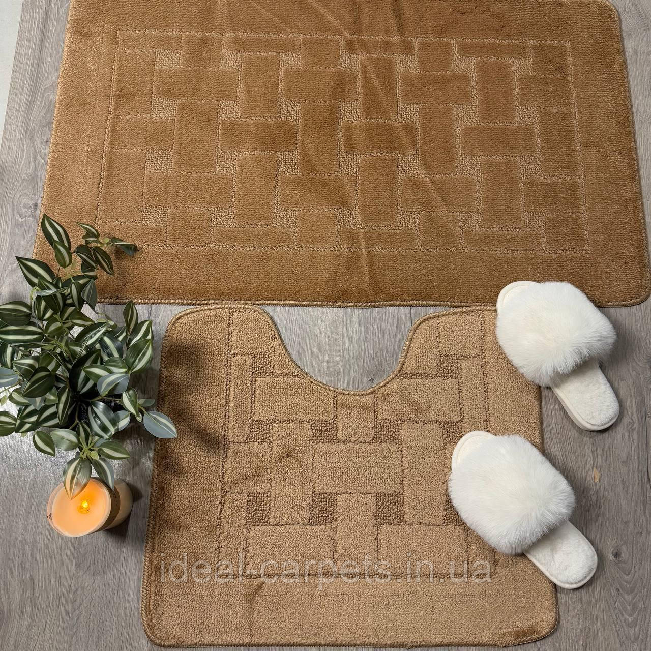 Комплект у ванну Classik 60*100 та 60*50см 151-Brown 0737