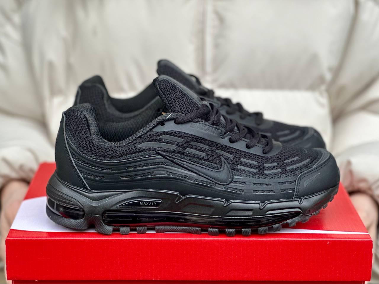 Чоловічі кросівки Nike Air Max TL 2.5 Totall Black Чорні Взуття Найк Аір Макс Тл текстиль шкіра демісезон