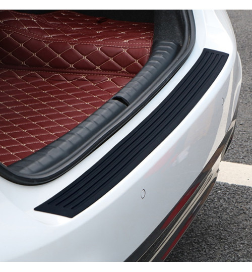 Молдинг захисний на задній бампер 90х8см (Седан) чорний силікон на 3М скотчі 1шт