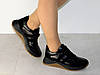 Кросівки жіночі з натуральної шкіри та замші чорні 37р, фото 2