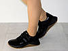 Кросівки жіночі з натуральної шкіри та замші чорні 37р, фото 7