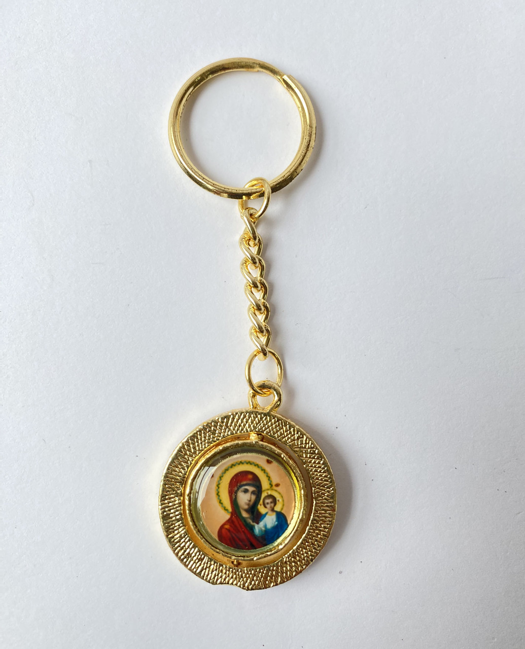 Брелок з Іконами на дві сторони для ключів діаметр 3,5см,, фото 1