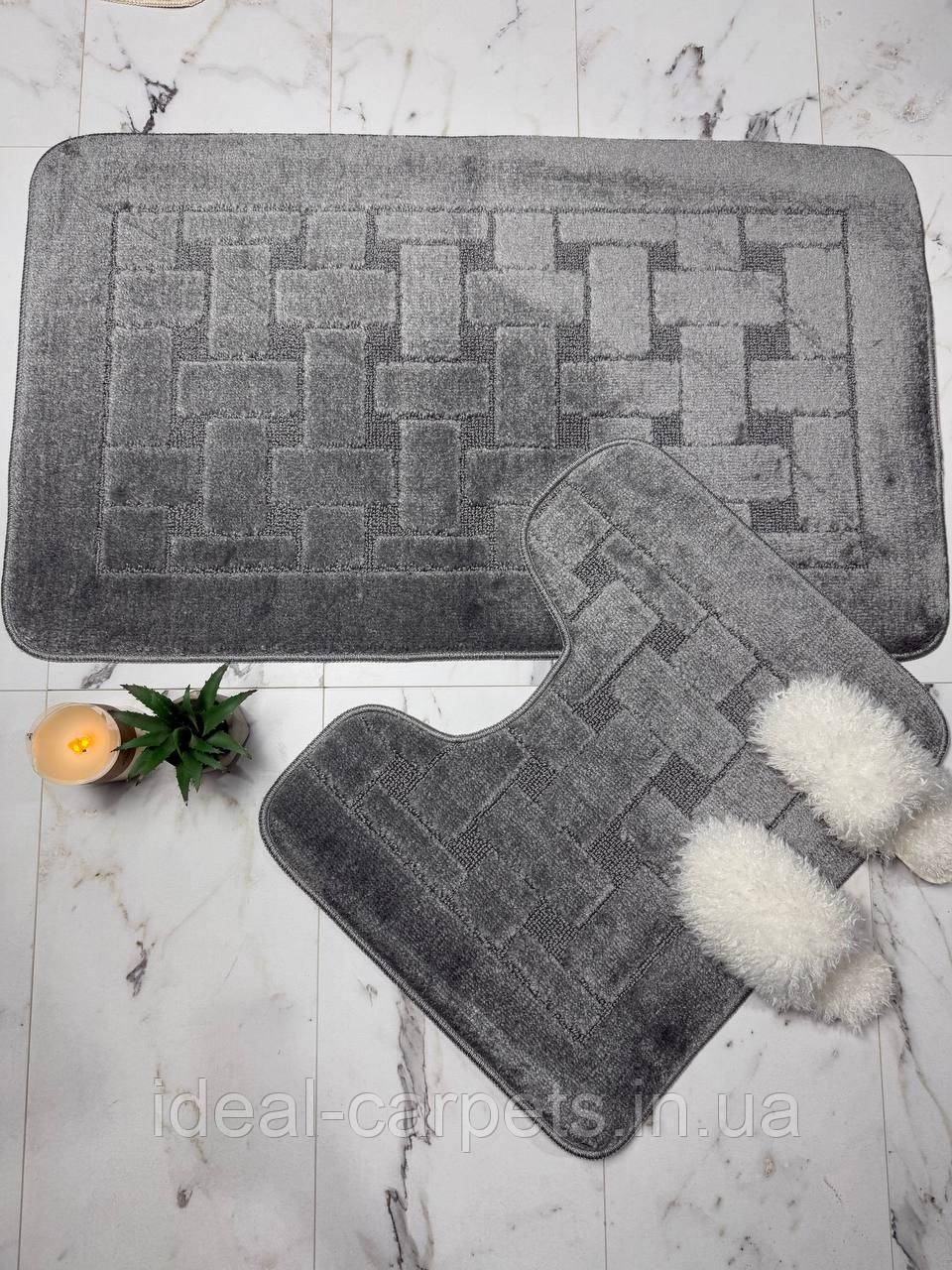 Комплект у ванну Classik 60*100 та 60*50см 172-Grey 0740