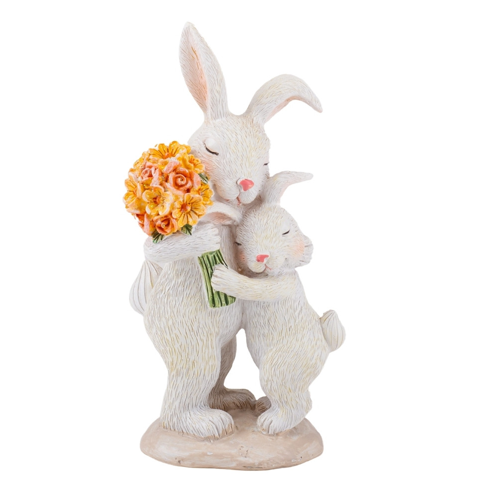 Статуетка "Теплі обійми кроликів", 16 см ELISEY, фото 1