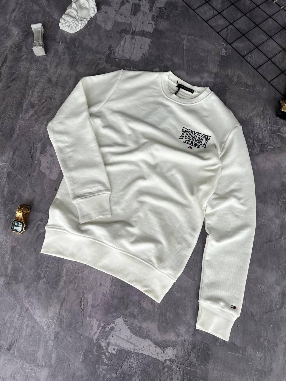 Світшот кофта чоловіча білий весна-осінь фірмова Tommy Hilfiger, фото 1