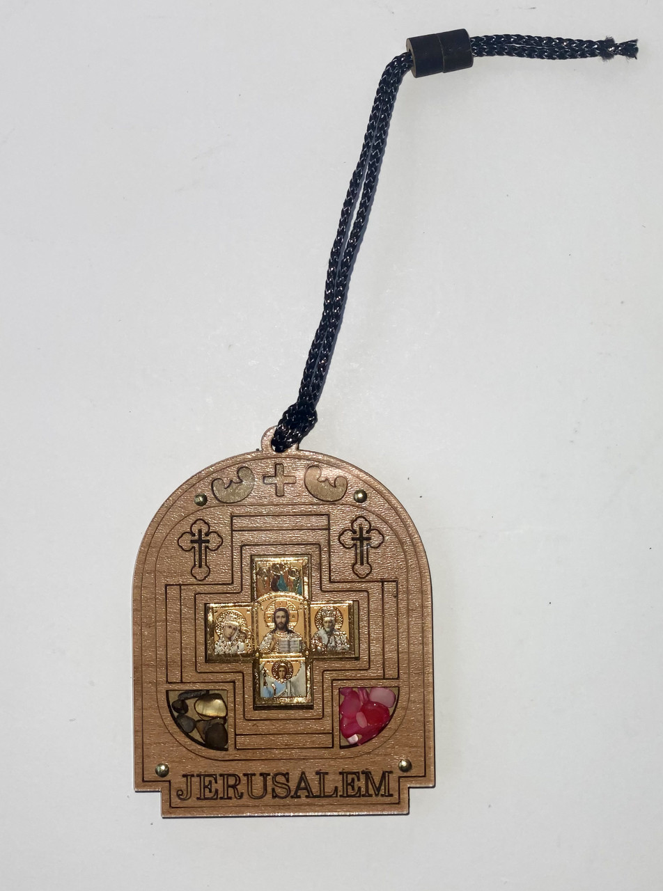 Іконка медальйон Спаситель Довжина 7,5 см, ширина 6 см, фото 1