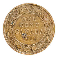 Канада 1 цент, 1914